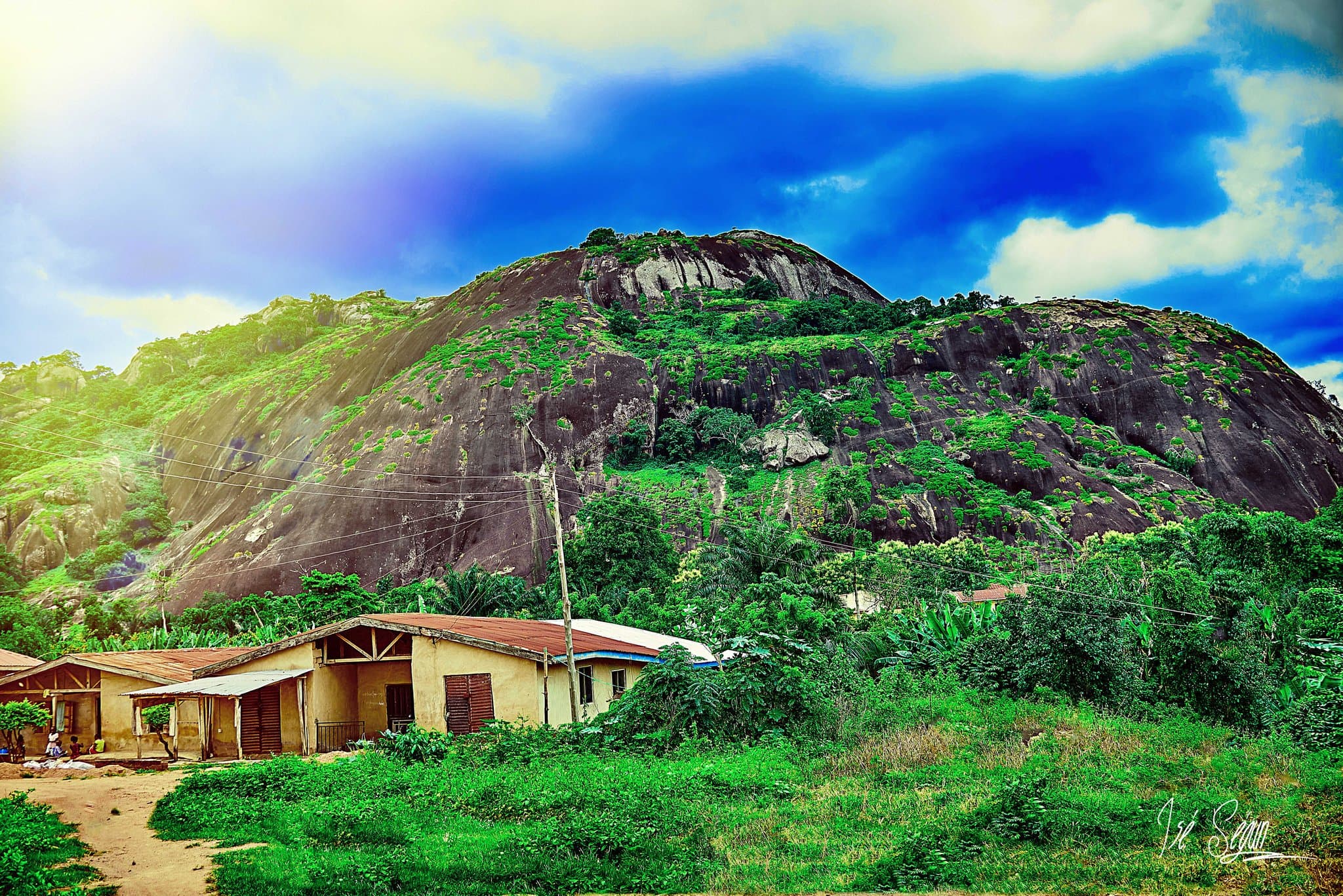 Artistic view of Idanre Hill, Ondo State